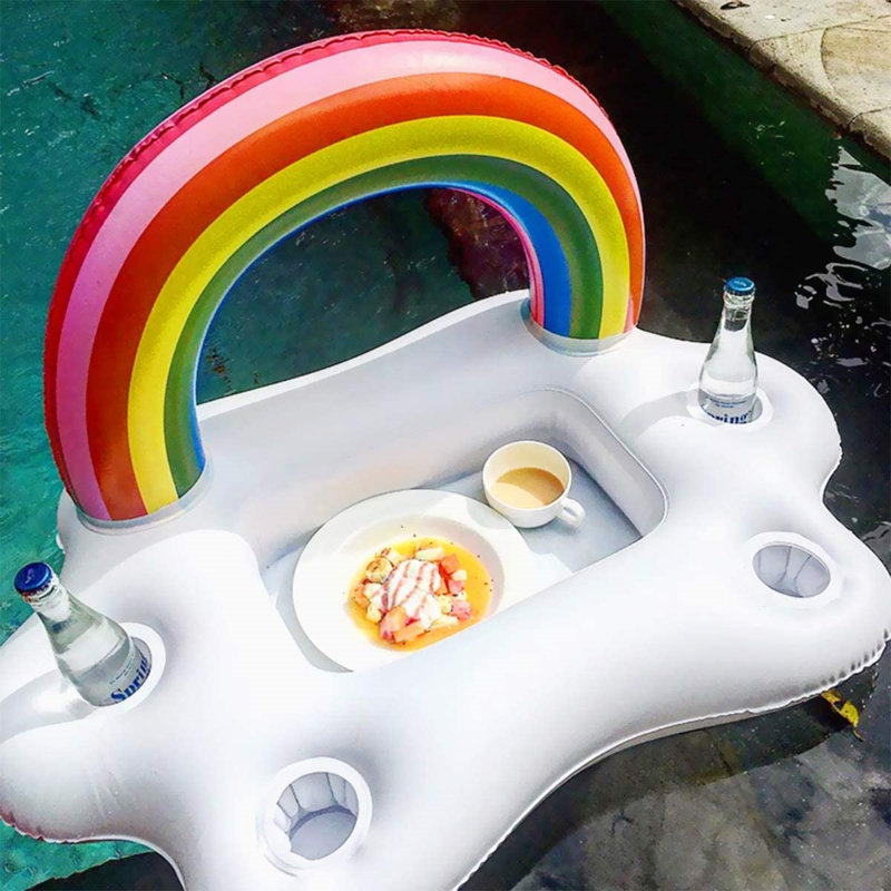 inflatable floating drink holder